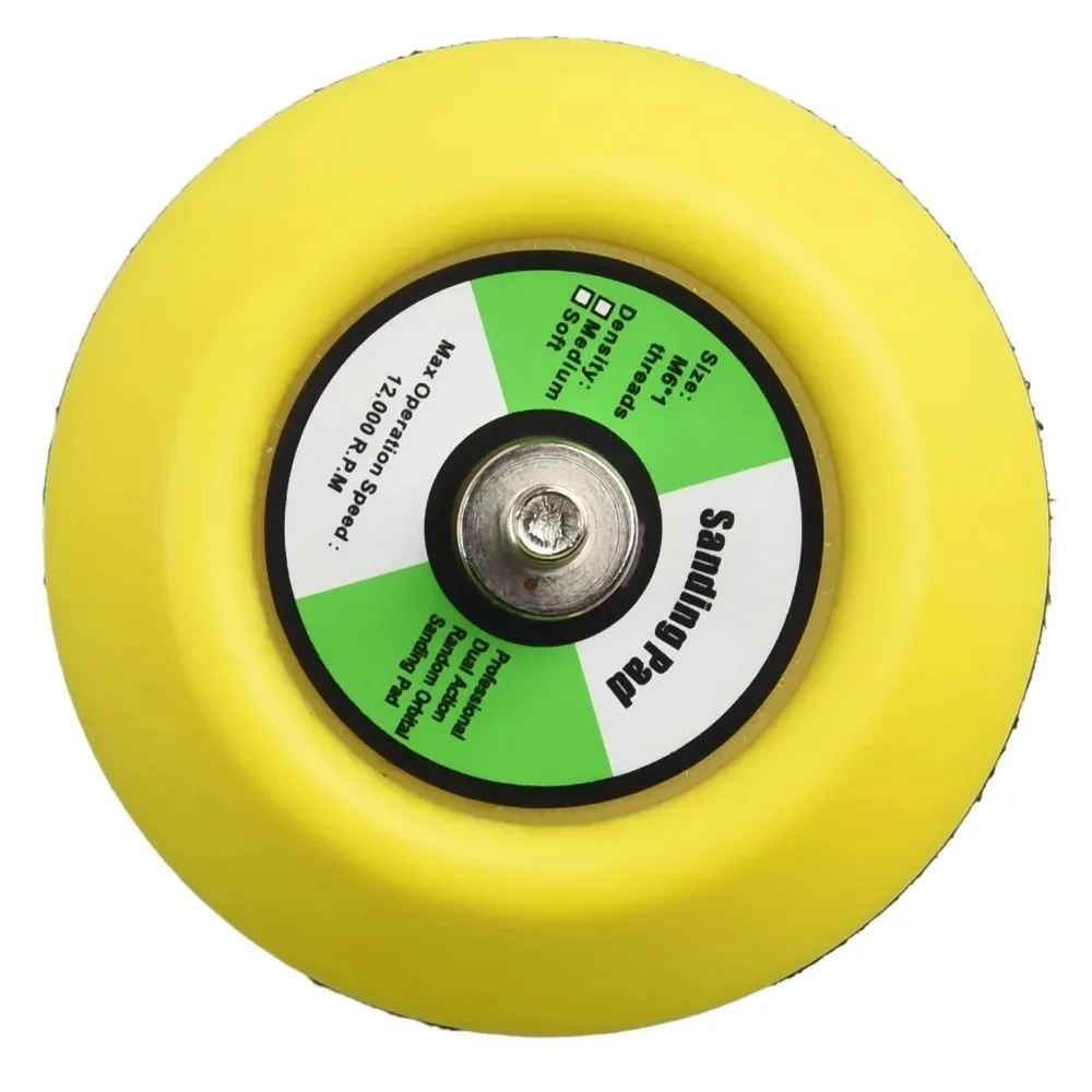 1''- 6'' Polishing Sanding Disc Backing Pads Hook And Loop For Pneumatic Sander Polishing Machine Chassis Polishing Runner