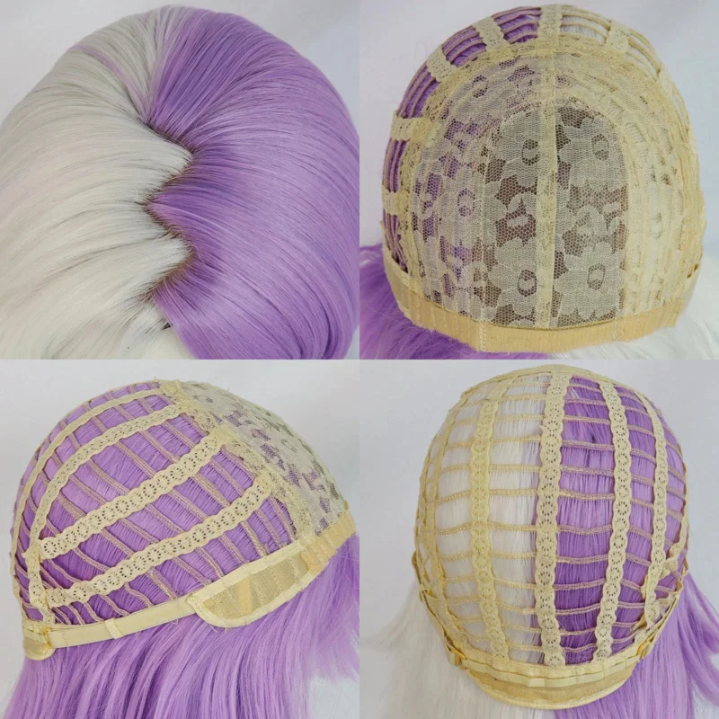 Anime perros callejeros Bungou 4ta temporada Sigma Cosplay peluca 90 cm de largo recto peluca púrpura para fiesta