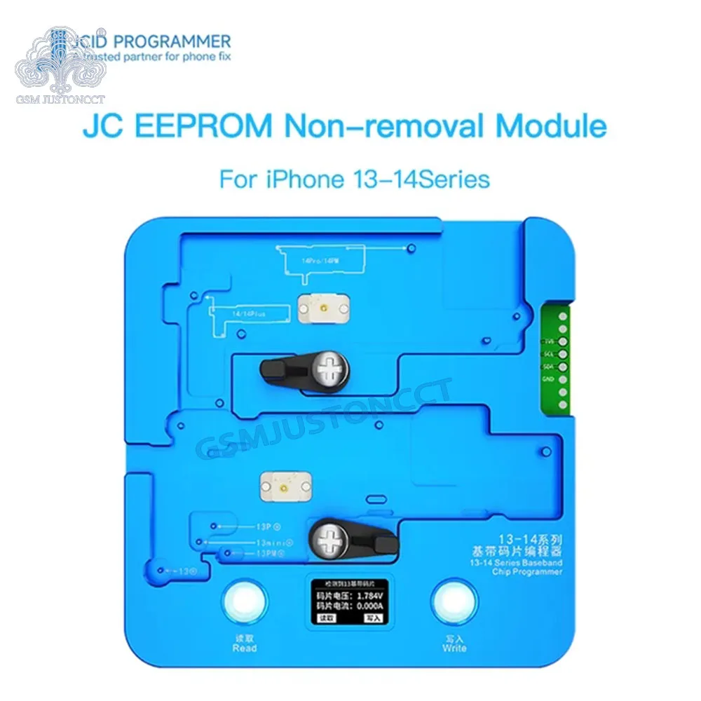 

JCID JC 13in1 Lntegrated Chip Programmer Baseband Logic Intel Qualcomm EEPROM PRO1000S IPhone 6-8 8P X XS 11 12 13 14 MAX PRO