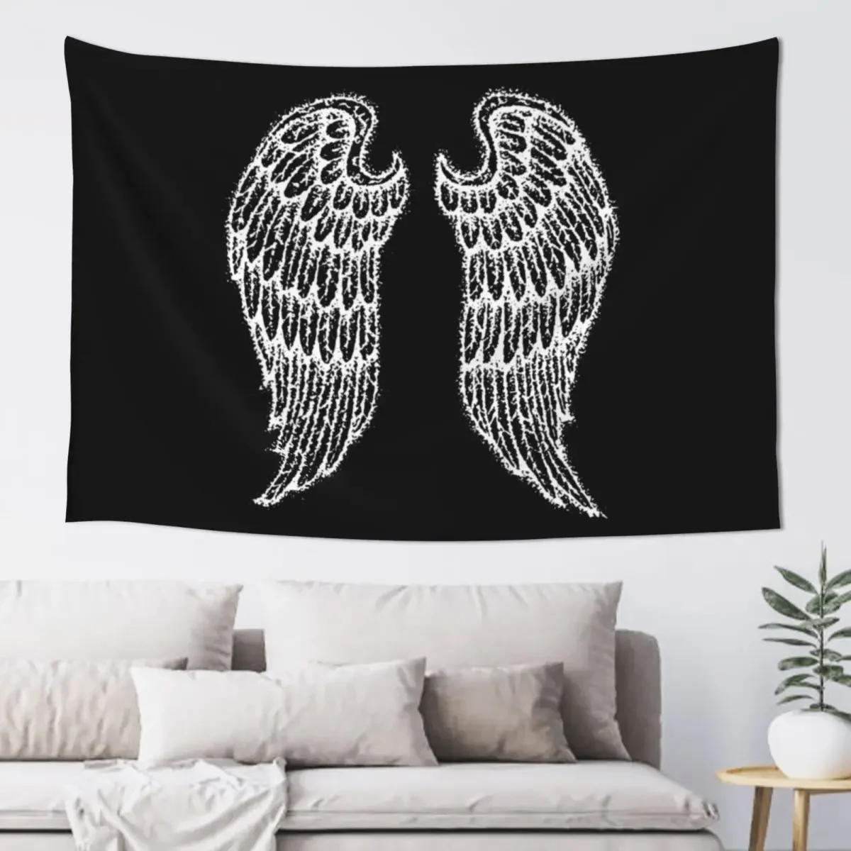 Angel Wings Dotwork Tapestry Decoration For Home Bedrooms Decor Room Design Cute Room Decor Tapestry