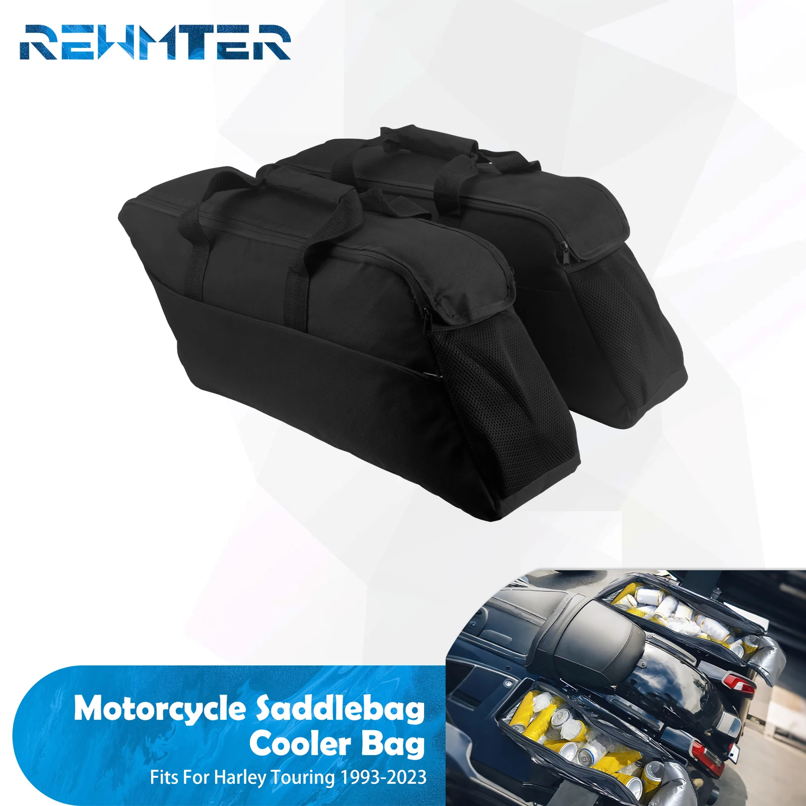 

Мотоциклетная седельная сумка, внутренняя сумка-холодильник, сумки для багажа для Harley Touring Road King Street Electra Glide FLTR FLHTK 1993-2023
