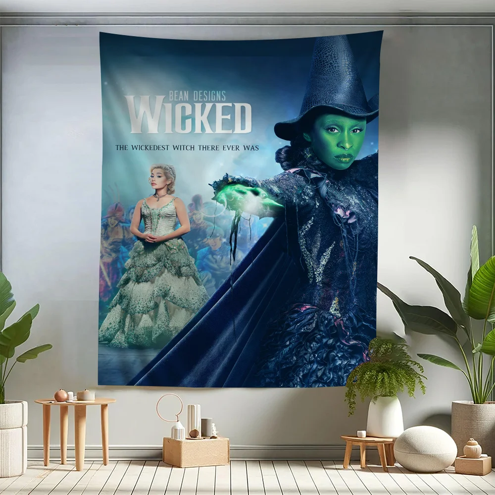 Musical Wicked Movie 2024 Tapestry Art Printing Art Science Fiction Room Home Decor Wall Art Decor