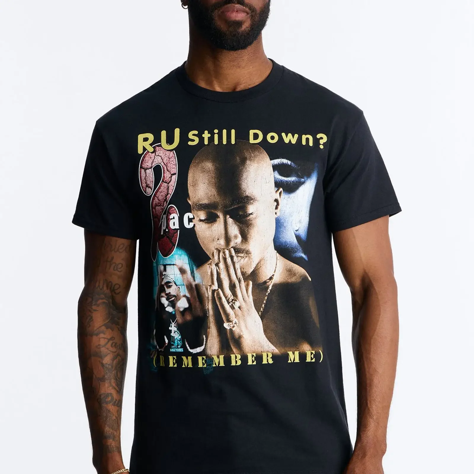 2pac R U Still Down  T Shirt Black vintage Washed Comfortable graphic Soft Unisex streetwear Versatile Top For Everyday Wear