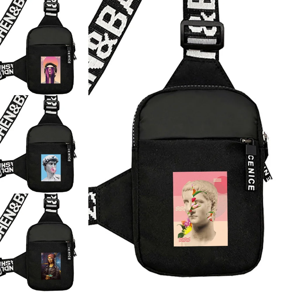 

Chest Pack Funny Series Sports Running Multi-functional Chest Bag Lightweight Travel Hiking Bags One Shoulder Crossbody Bag