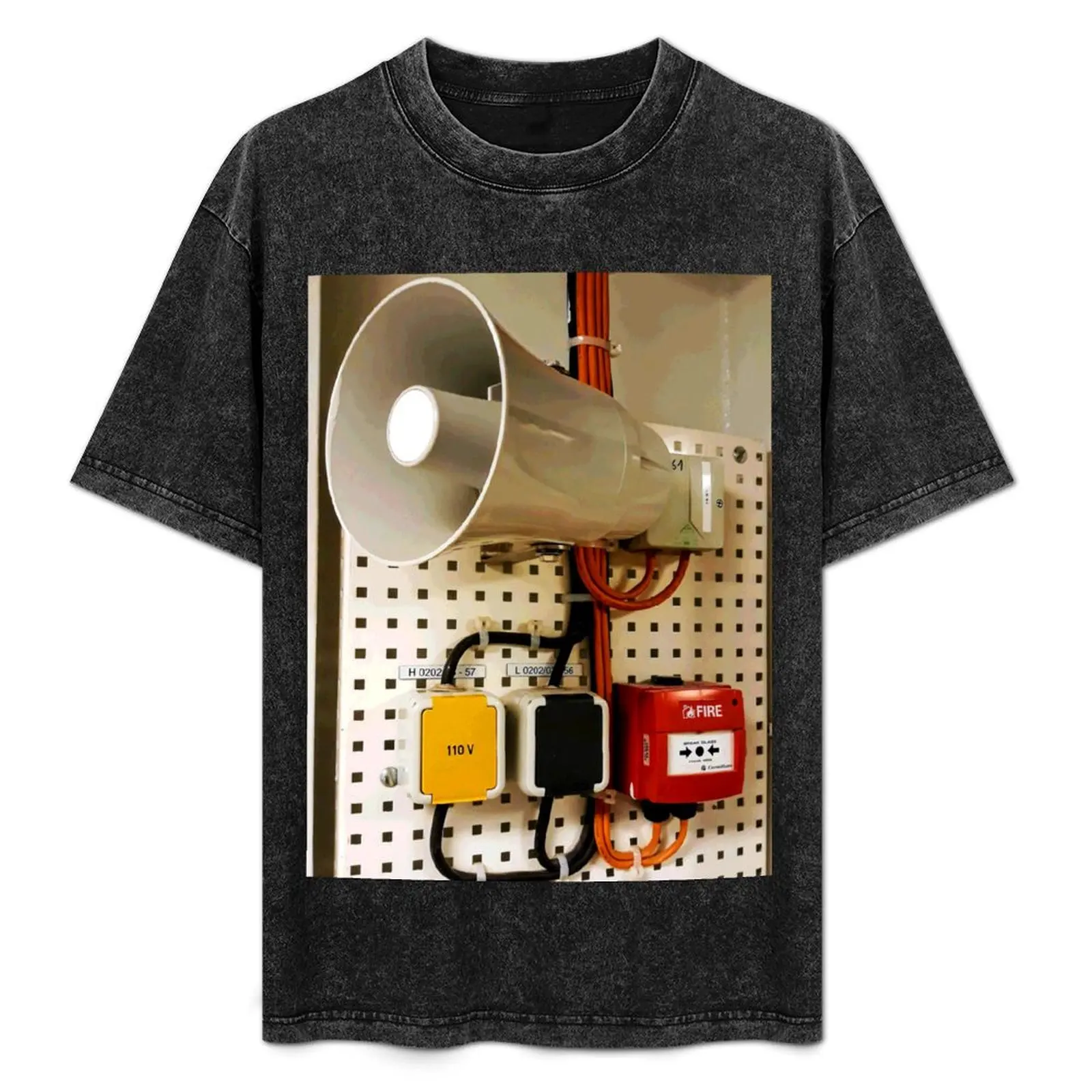 

Safety PA System and Fire Alarm T-Shirt Soft Durable Cotton T-Shirt