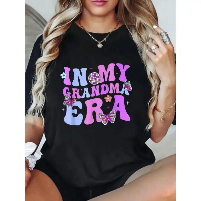 

In My Grandma Era T-Shirt Funny Retro Grandmother Graphic Tee Unisex Trendy Gift For Nana Grandparents
