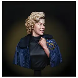 1/10 half body bust 1954 Marilyn Monroe model white mold resin model white mold kit picture GK colorless self-assembly