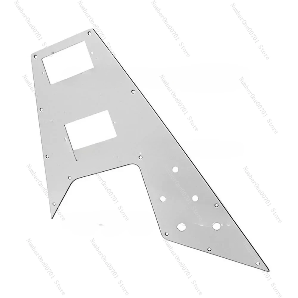 Swallowtail Electric Guitar Guard Board, Aircraft Guitar Front Panel, White Baffle