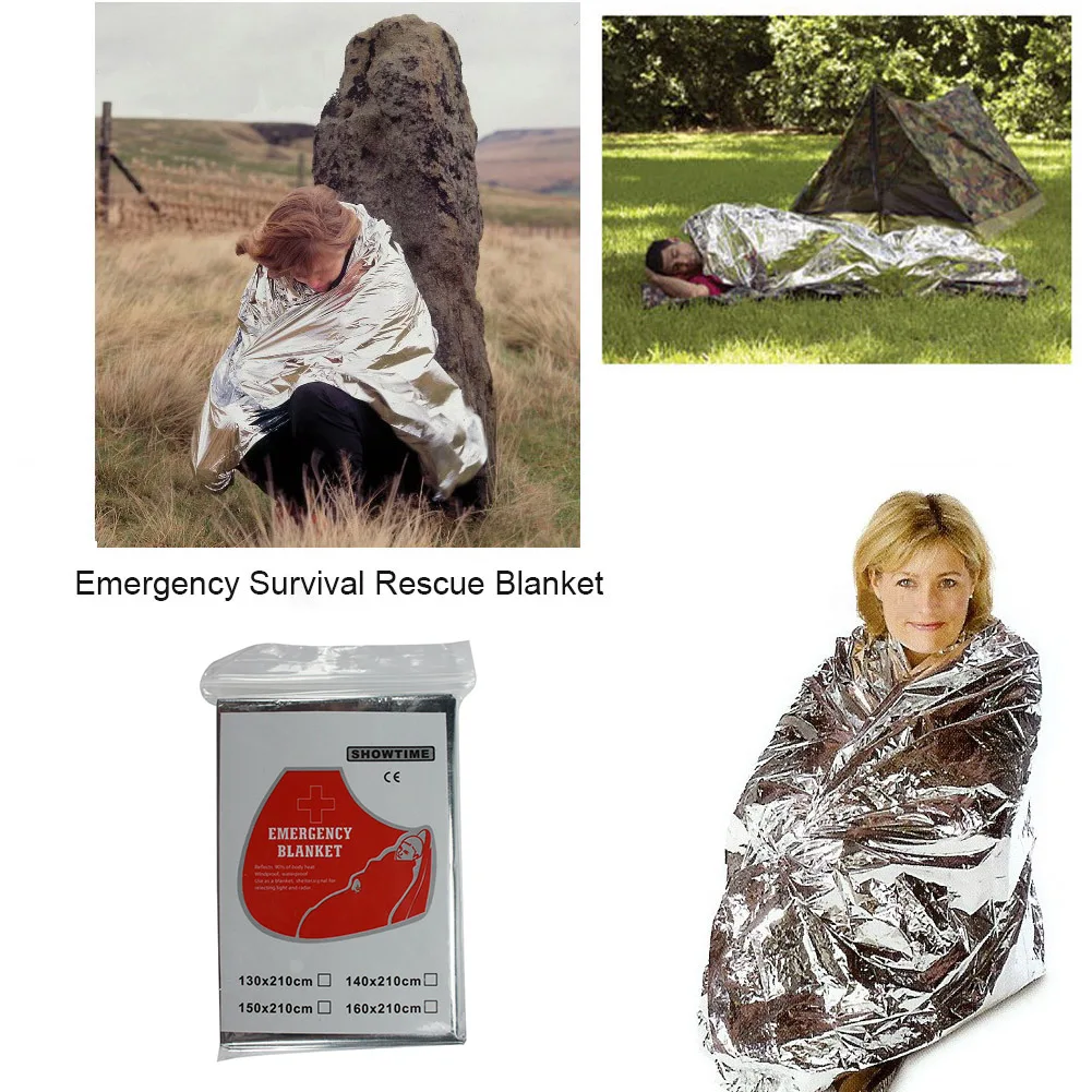 30/1PCS Emergency Rescue Blanket Outdoor Survive First Aid survival blanket Military Rescue Kit Rescue Foil Thermal Blanket