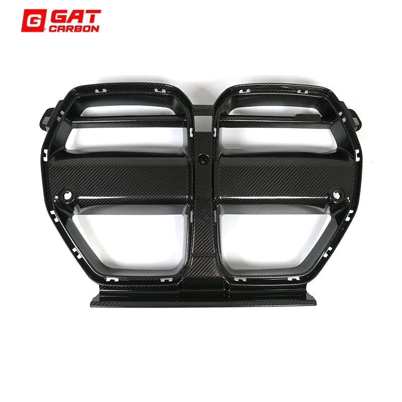 Front Grille One piece V Style front grille For BMW M3 M4 G80 G82 G83 2021+ Dry Carbon Fiber