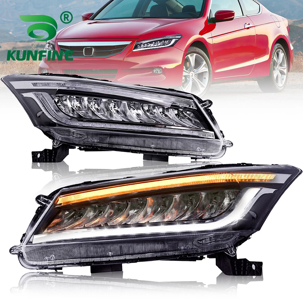 

2PCS Car Styling Car Headlight Assembly For Honda Accord 2008-2012 LED Head Lamp Car Tuning Light Parts Plug And Play
