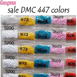 Full Round/square Drill Wholesale DMC 447 Colors Diamond Rhinestone,Diamond Painting sale Full Stone crystal Beads Accessory