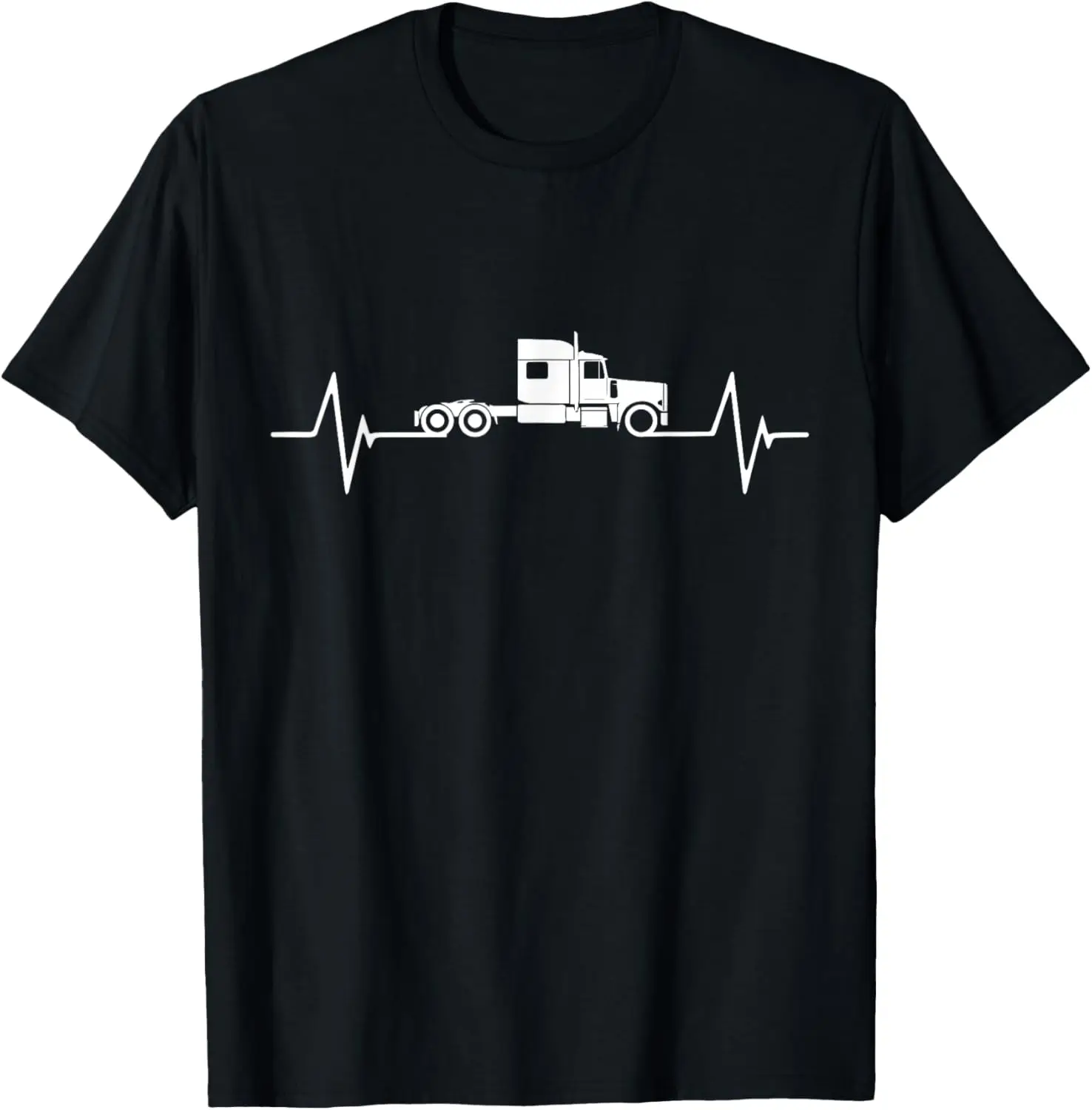 Truck Driver Heartbeat Gift Trucker T-Shirt