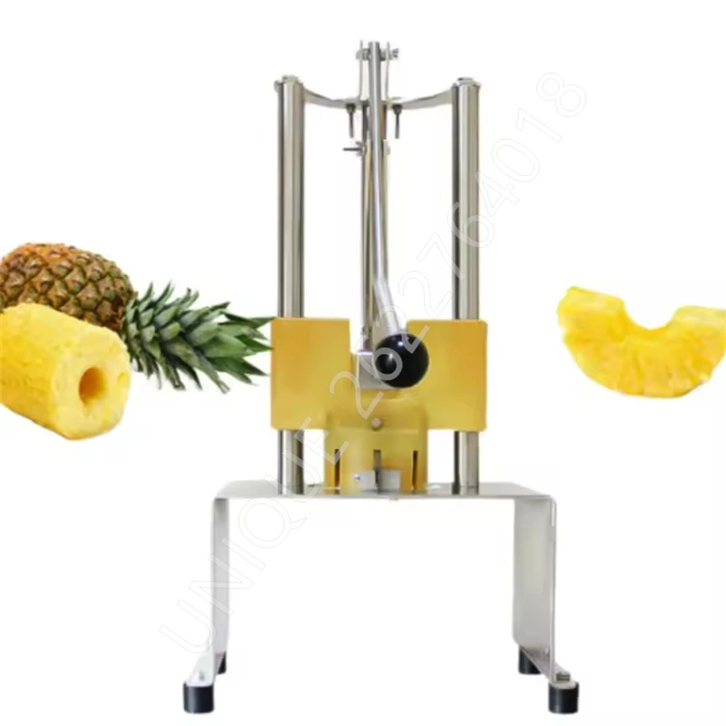 

Commercial Processing Pineapple Peeling Coring Machine Manual Industrial Slicing Sheller Multifunctional Stainless Steel Cutters