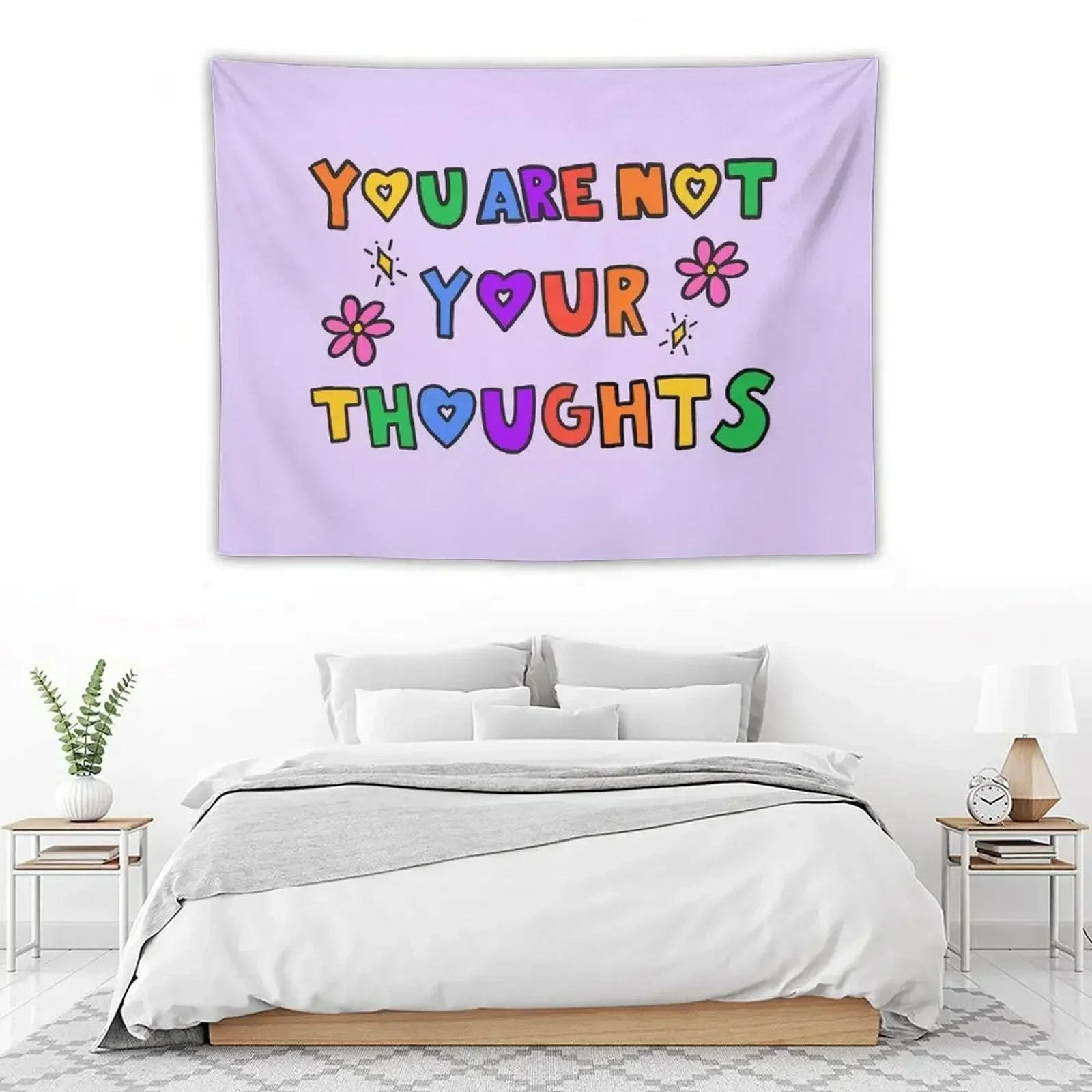 

You Are Not Your Thoughts Tapestry Room Decor Korean Style Bedroom Organization And Decoration Art Mural Tapestry