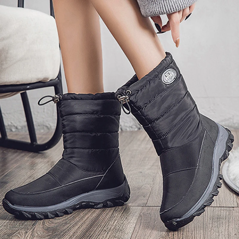 Snow Women Boots Soft Boots Ladies Platform Shoes For Women Fur Keep Warm Shoes Woman Casual Plus Size Botas Mujer Winter Boots