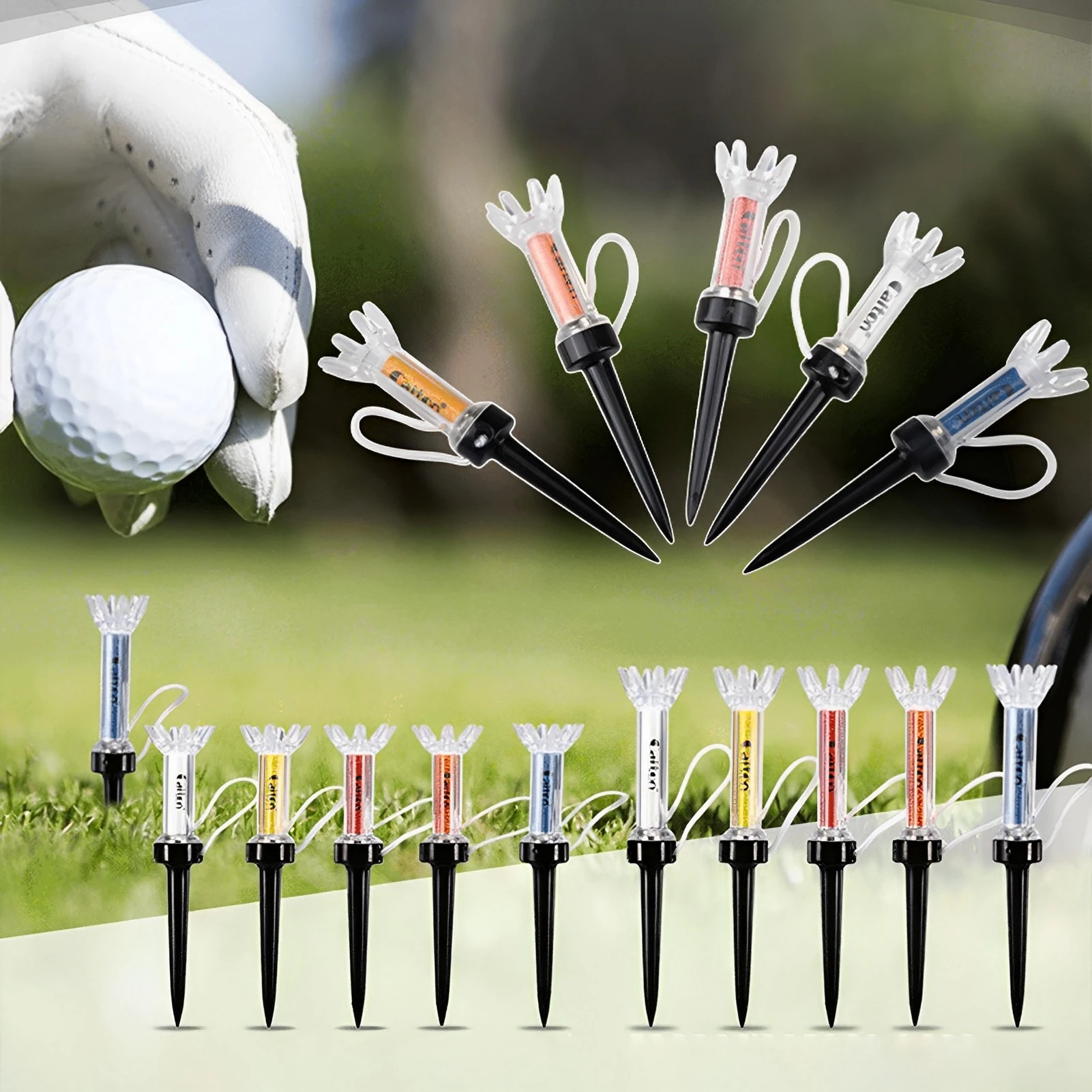 

Professional Plastic Golf Tee 79/90mm High Stability Low Friction Training Tools Great Gift for Golf Lovers Birthday