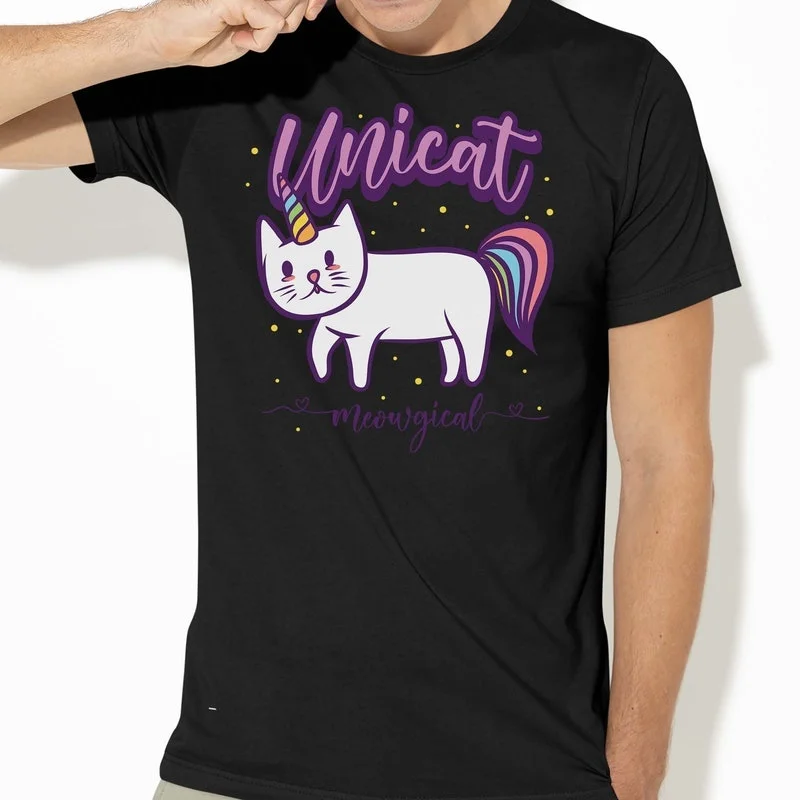 

funny Unisex T-Shirt100% Polyester, Solid black background image., Breathable Top Short Sleeve Shirt Round Neckline T-Shirt