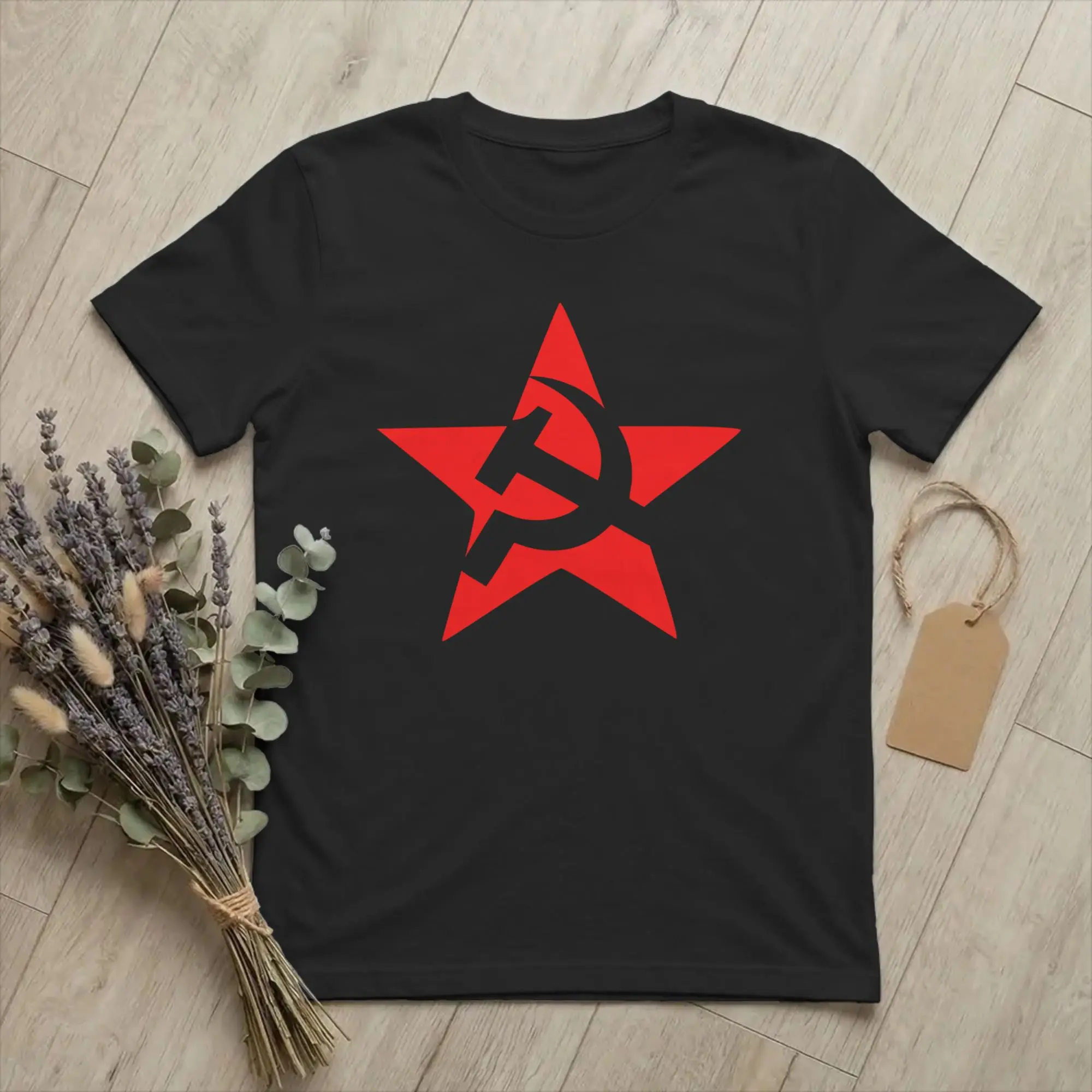 Hammer Sickle Soviet Union CCCP Men T Shirt USSR Russian Fun Tee Shirt Short Sleeve T-Shirts Pure Cotton Graphic Print Clothing