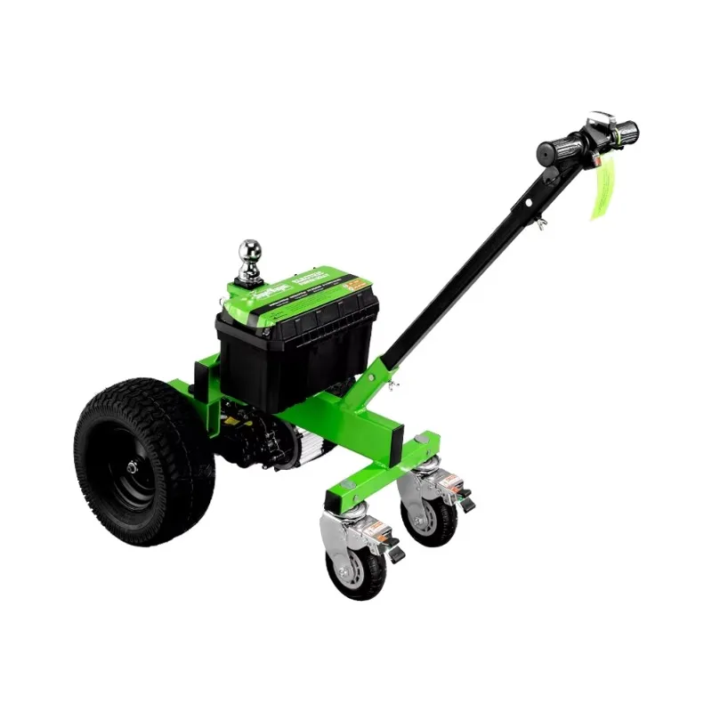 24V Heavy Duty Commercial Boat Cargo Glider Tow Car Electric Trailer Dolly 3600LB Towing Max 600LB Tongue Weight 2\