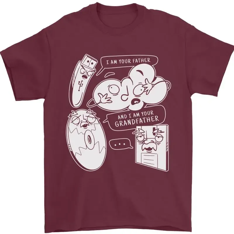Storage evolution HD drive USB adhesive CD men's t-shirt 100% cotton