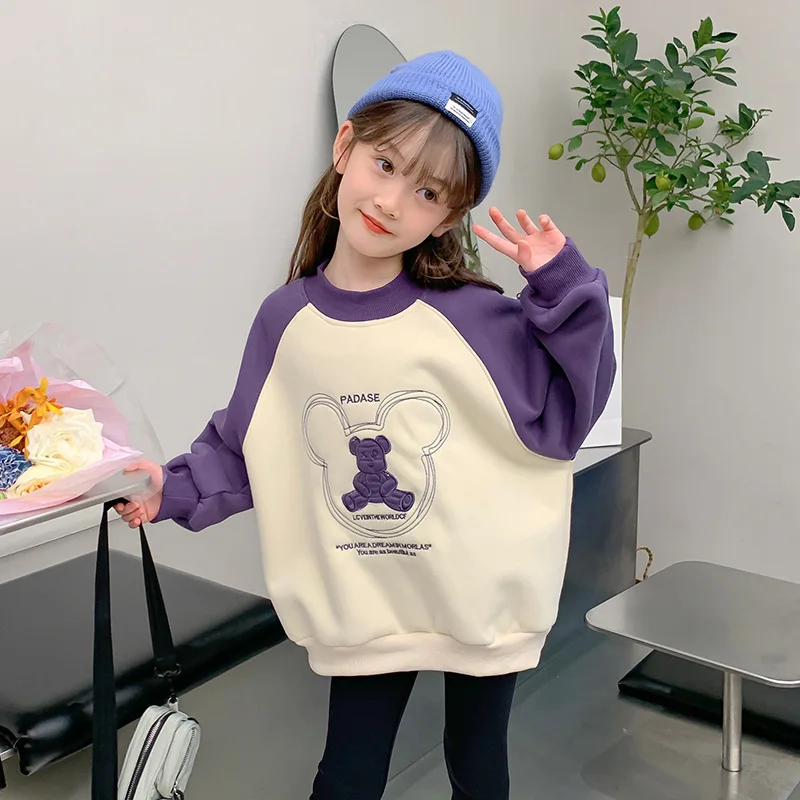 

Girls' sweatshirt Spring Autumn 2025 New children's wear fashionable top for middle kids spring girls' clothes, spring wear