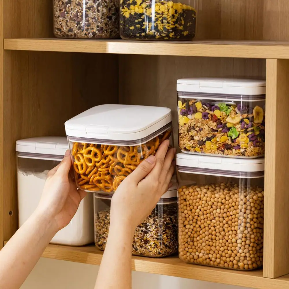 Contenedor sellado para almacenamiento de azúcar moreno, contenedor de azúcar moreno sin Bpa con sello hermético apilable para alimentos y cocina