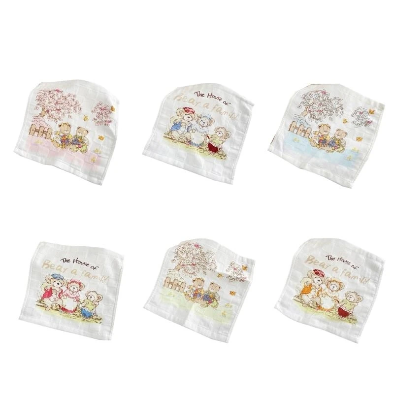 

Absorbent Baby Feeding Bib SInfant Saliva Towel Cotton Gauzes Small Handkerchief G2TD