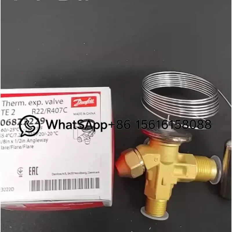 Danfoss TEX2 External Balance Thermal Expansion Valve 068Z3229 MOP B Series Refrigeration AC Parts Replacement for HVAC