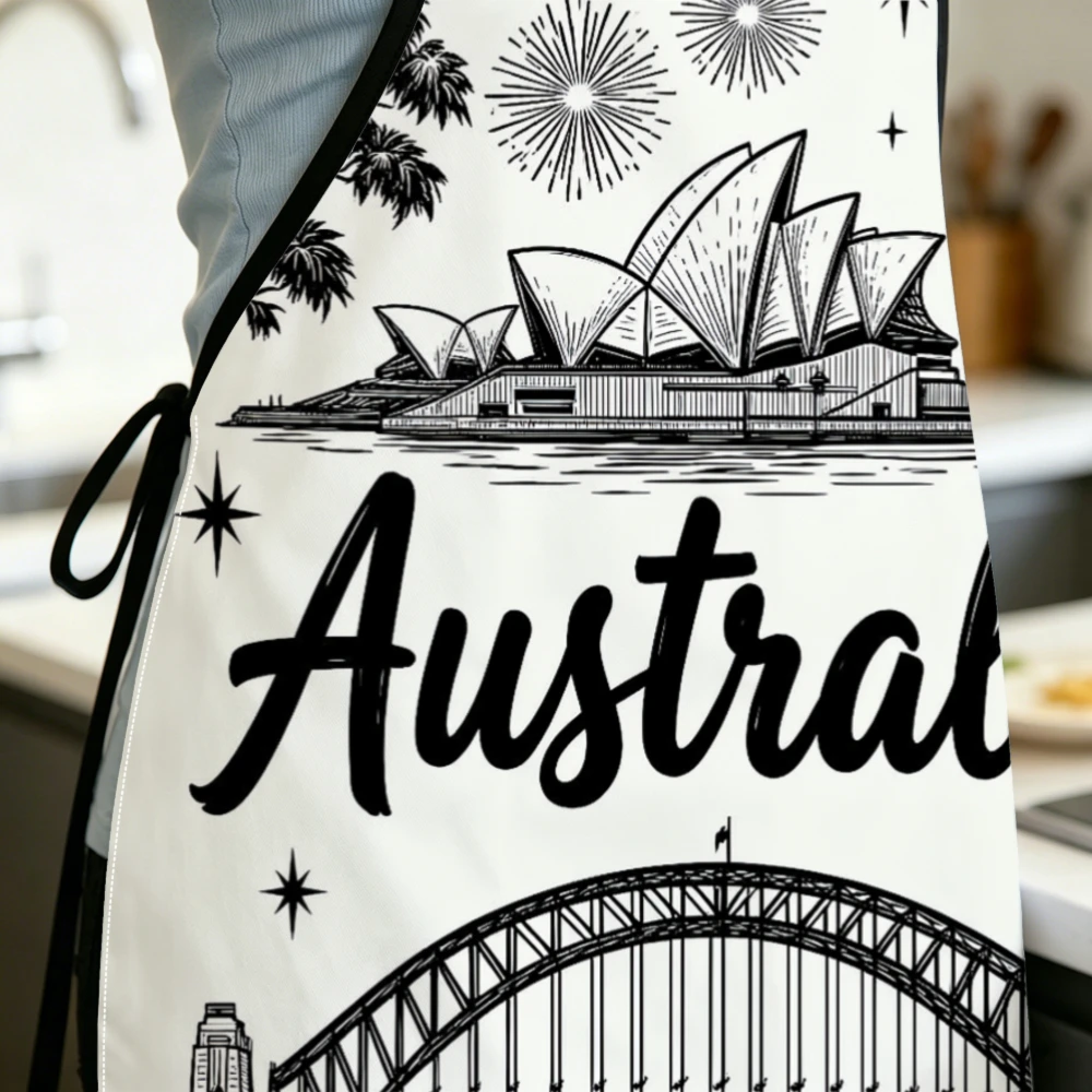 Celemek Dapur Cetak Sketsa Lan - Men'S Accessories Australia ulasan dan harga
