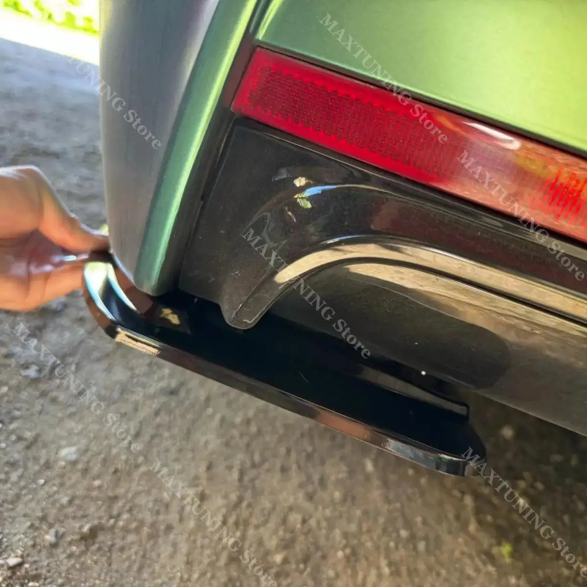 For BMW 3 Series F30 Sedan F31 Touring M Pack 2012-2018 Maxton Style Rear Bumper Side Splitter Spoiler Lip Trim Body Kits Tuning