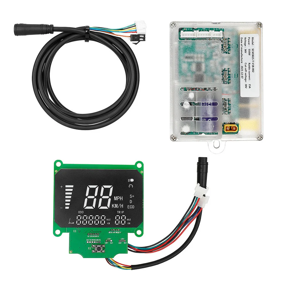 

1 Set 36V 550W Electric Scooter Controller And Meter Set For DUCATI Robust Aluminum Design Easy Replacement Solution Cable Kit