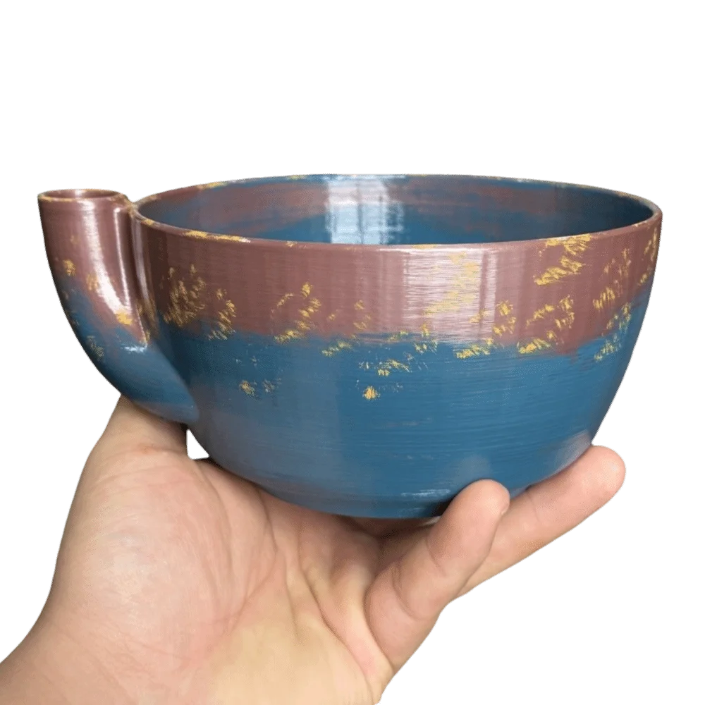 Imitation Ceramic Berry Swirl Bowl 360 Degree Cleaning Drain Holes Fruit Swirl Colander Center Cone Design Quick Drainage