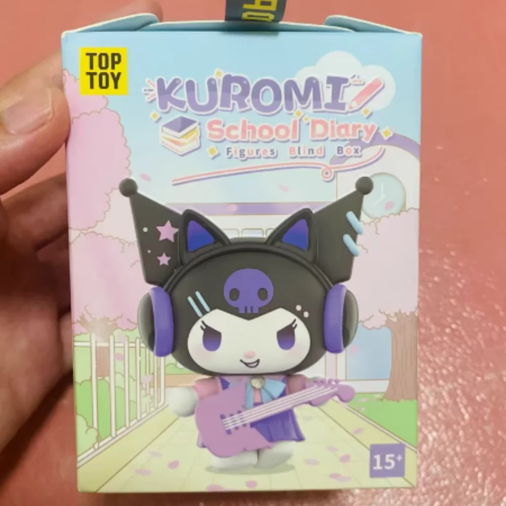 

Kuromi School Diary Figure Blind Box Cute Kuromi Anime Doll Surprise Bag Mystery Box Action Figure Desktop Decoration Toy