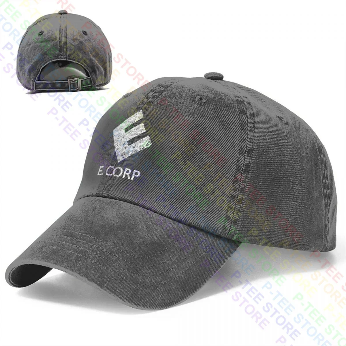 E Corp - Fsociety Allsafe Hacker Tv Series Evil Corp Mr. Robot Washed Denim Baseball Cap Trucker Hats Casual