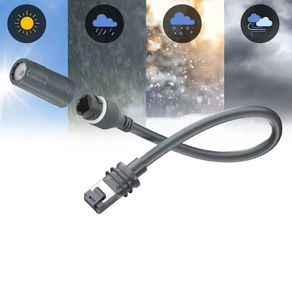 828 IP68 Waterproof Ethernet Adapter Extension Cord Receiver Cable for Starlink Gen 3 1200Mbps Receiving Cable 3 Meters