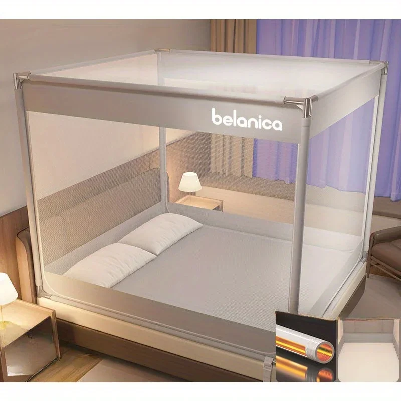Class A sitting bed anti-drop mosquito net 1 meter 5 bed 8 household bedroom free installation yurt anti-drop bed full bottom
