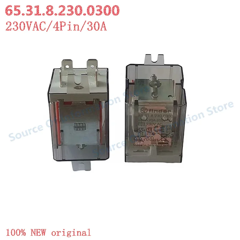 65.31.8.230.0300 Finder Relay 230VAC 4-Pin 30A