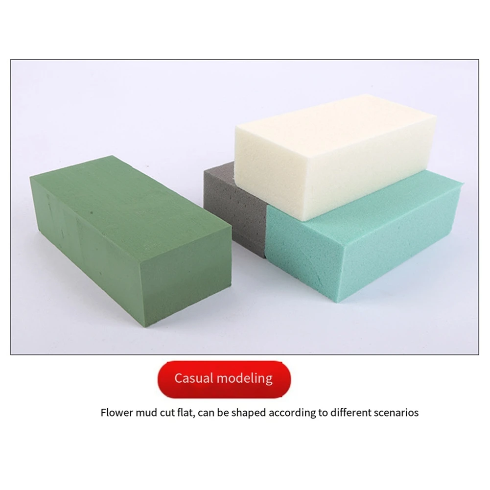 AD-High-Density Floral Mud Arrangement, Foam Block DIY Flower Stand,Handmade Floral Bouquet Foam Mud