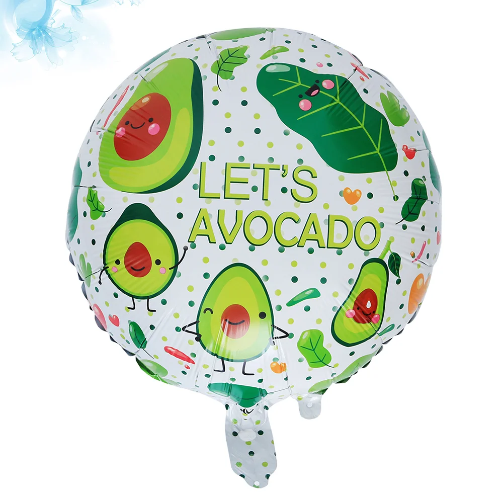 

10 Pcs Surprise Decorations Birthday Balloons Aluminum Avocado Pattern Foil Proposal