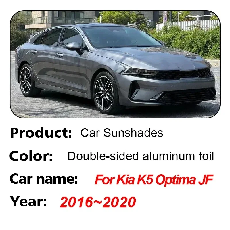 For Kia K5 Optima JF 2016~2020 Full Coverage Sunshade Car Window Windshield Sunshade Anti-UV Sunshade Cover Protection Parasol