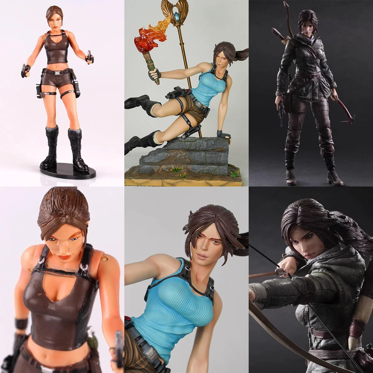 Play Arts The Tomb Raider Movie Anime Figures Laura Lara Croft Action Figure Collectable Model Doll Collection Toy Birthday Gift