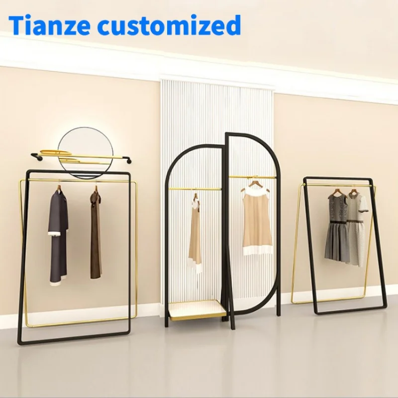 [Customized]Shopping mall temporary clothes display shelf furniture garment display stand kiosk retail clothing display rack sto