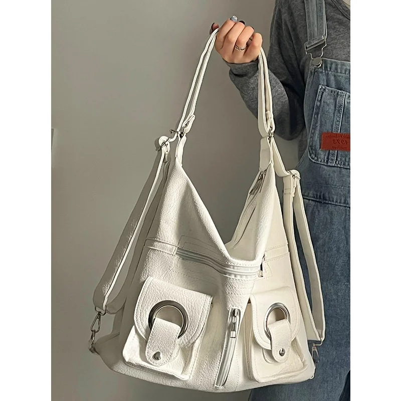 

Модная женская сумка через плечо большой вместимости, универсальная сумка на одно плечо для занятий спортом, повседневная сумка-тоут для повседневного использования