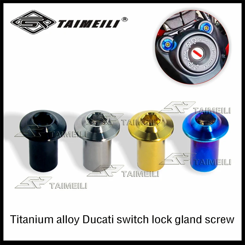 TAIMEILI  Titanium alloy screw replacement screw for the cover of electric door of ducardi motorcycle