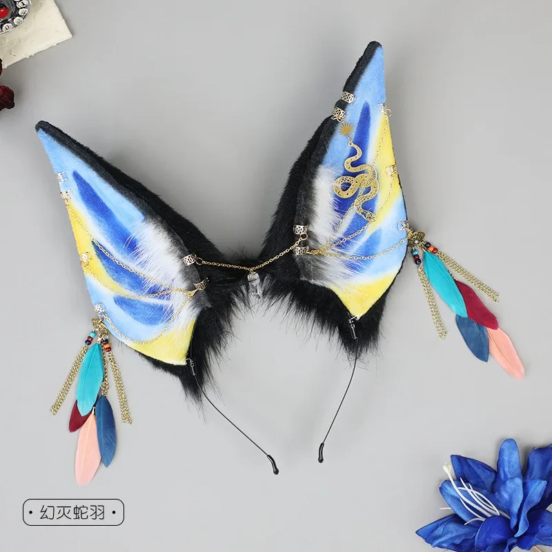 Nouveau bandeau d'oreille de chien d'animal fait à la main bandeau d'anime mascarade Costume de fête casque adolescentes fille Cosplay habiller cerceau de cheveux