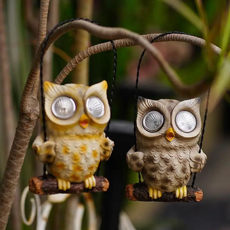 Solar Lamp Owl Animal Solar Garden Lights Solar Powered Solar Led Light Outdoor Garden Decoration Lamp Waterproof Solar Lights