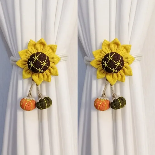 Sunflower Farm Style Sunflower Flower Brooch Accessories DIY Fabric Cute Pin Bag Curtain Accessories