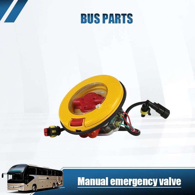 NEW HNROCK Passenger Door Manual Emergency Valve with Three Wires, Suitable for Yutong KingLong Buses and School Bus Parts