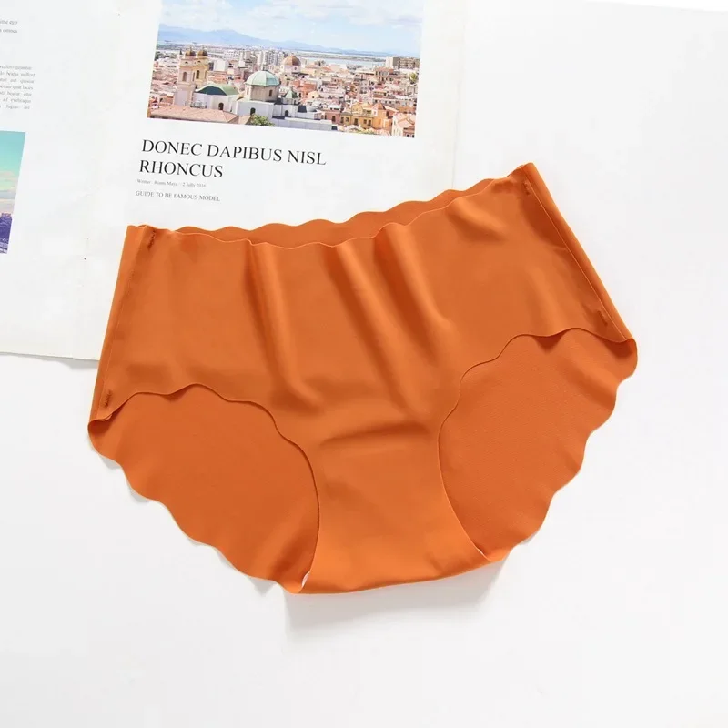 Seamless Panties for Women Plain Panties Slip Silk Female Underwear Soft Thin Light Panti Culotte Femme Underpants